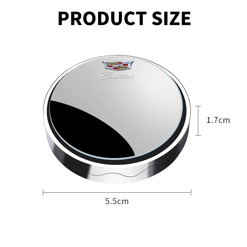 2Pcs Car Rearview Mirror Small Circular Mirror Wide-angle Mirror For Cadillac Escalade GT4 XT4 ATS XT5 CTS XTS RS Accessories