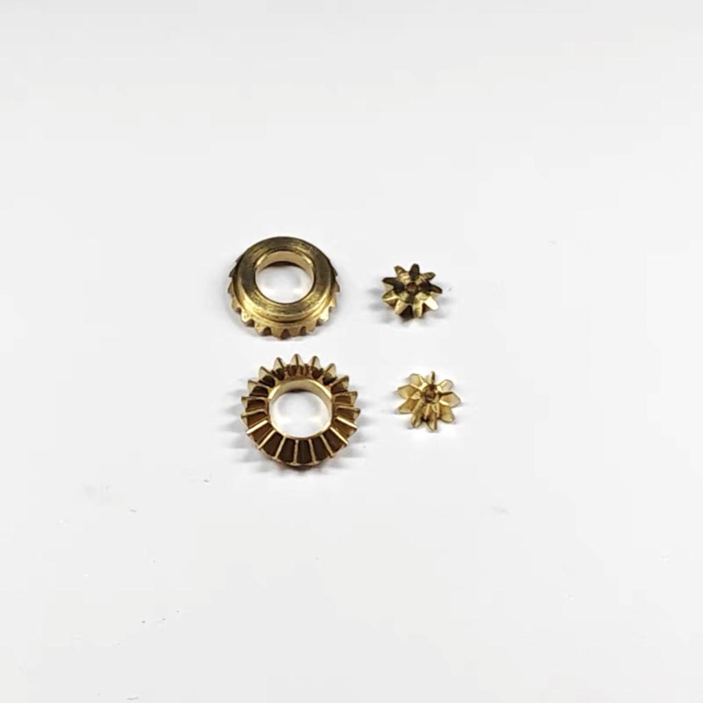 1set 0.5M 9T 19T 90-Degree Reduction Drive DIY Micro Model Car Precision Brass Bevel Gear