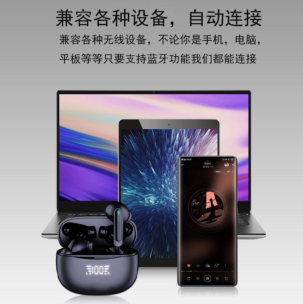 Xiaomi Беспроводные Bluetooth-наушники с сенсорным управлением, шумоподавлением, HD-звонками, дисплеем питания, внутриканальные TWS-наушники