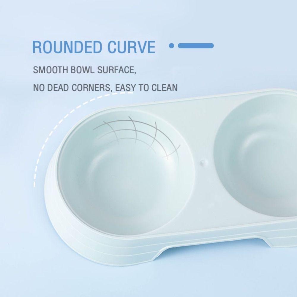 Миски для кошек большой вместимости, двойные, портативная кормушка, миска, прочные товары для питомцев