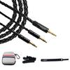 Cooyin cy8BHD Headphone Cable for 8 Core Single Crystal Copper Stereo Plug X2 Earphones/headphones Silver-plated Hand-knitted 3.5mm (3 Poles) 3.5mm
