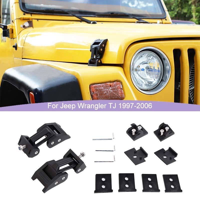 Locks Hood For Car Engine Hood Latch Catch  Accessories For Jeep Wrangler  TJ Car Exterior Accessories