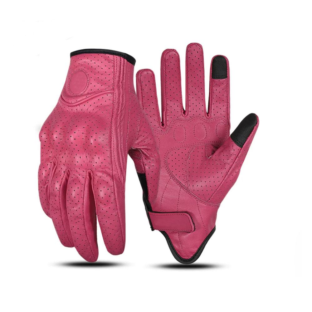 Retro Goat Skin Motorcycle Gloves Comfortable Flexible Protective Breathable Custom Logo OEM ODM Manufacturer