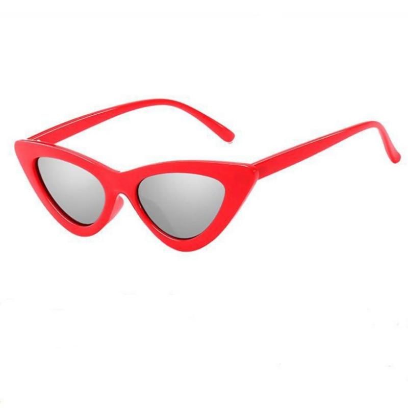 Модные солнцезащитные очки «кошачий глаз» с маленьким треугольником, женские, винтажные, для защиты от солнца, неполяризованные солнцезащитные очки