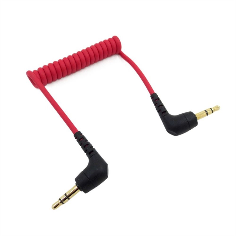 Кабель-адаптер Микрофон-камера Спиральный микрофонный кабель TRS-TRS Кабель пружинный 3,5 мм