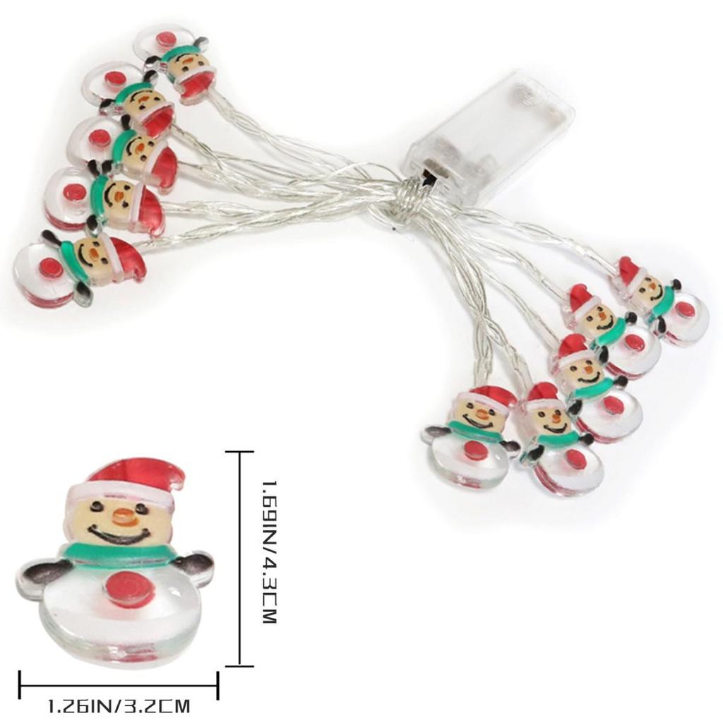 Рождественский снеговик, елка, светодиодные гирлянды - Праздничный декор для окон