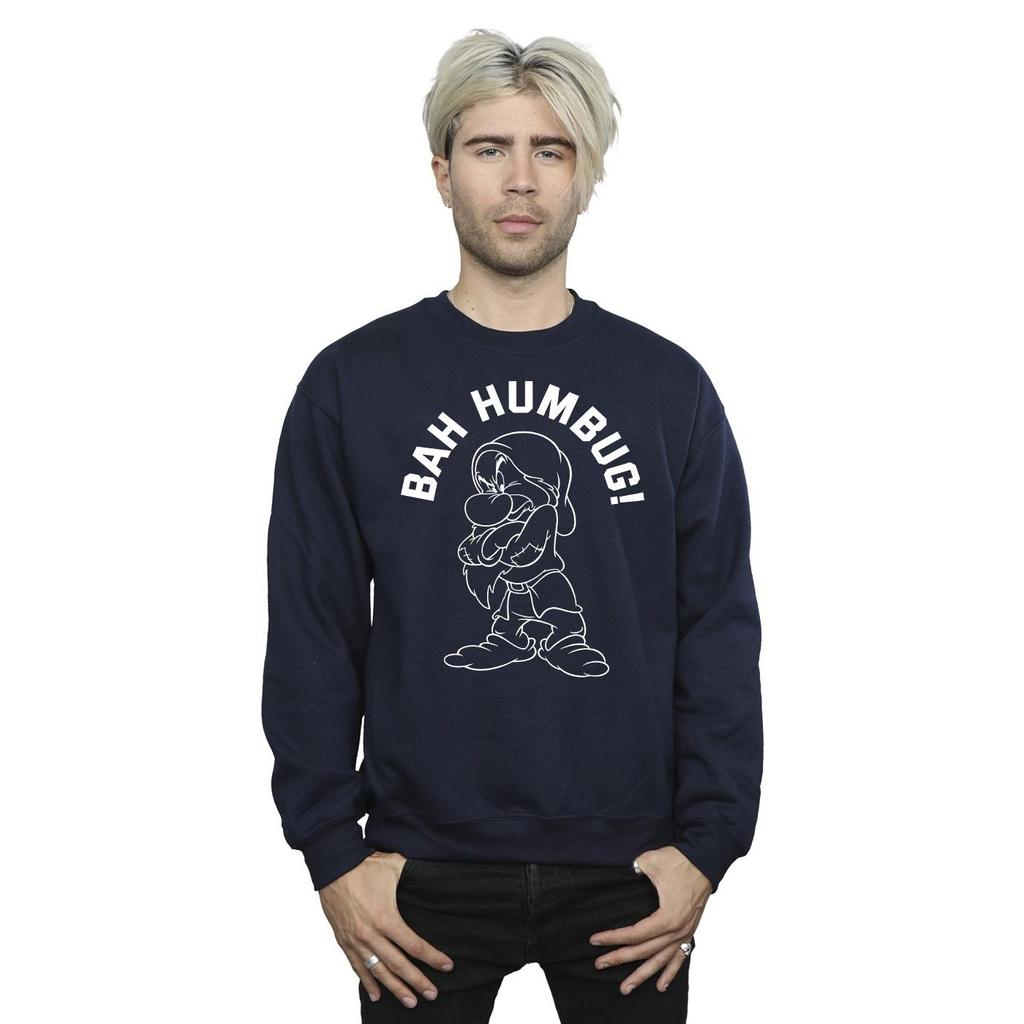 Disney Mens Snow White Grumpy Humbug Sweatshirt
