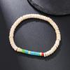 New European & American Turquoise Wood Bead Men's Trendy Coconut Shell Bracelet - Versatile Design