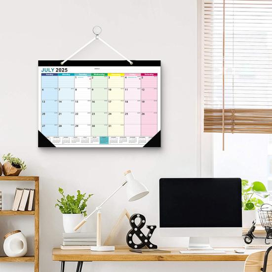 2025-2026 Настенный календарь Цветочный дизайн Настенный подвесной календарь Июль. 2025