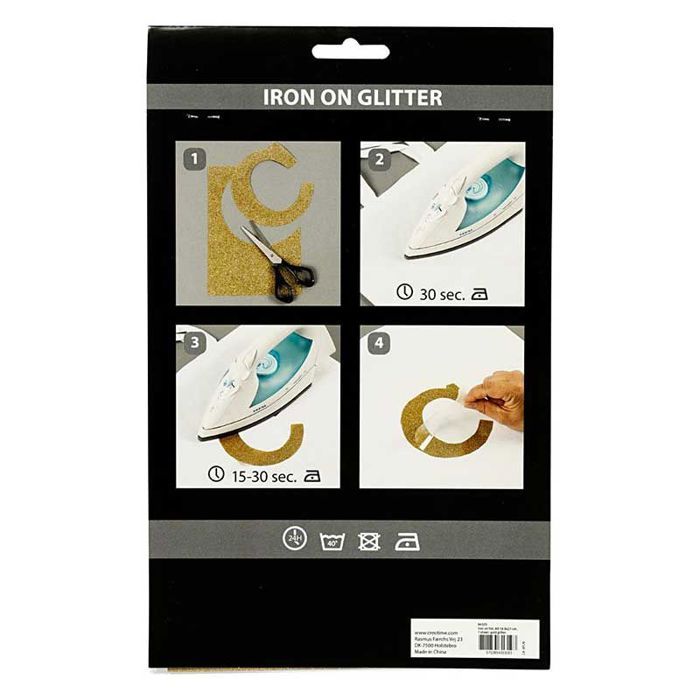 A5 Glitter Sheet - Creotime - Black - Unisex - For Kids - Paper Material