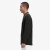 FRED PERRY [M3636] Long Sleeve Twin Tip Fred Perry Shirt - Night Green/Snow White M3636-T50