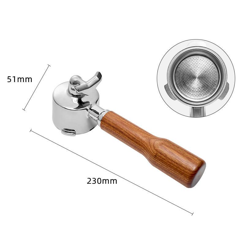 Double Spout 51mm Coffee Portafilter With 1 2 Cups Basket for Homix Hibrew h11 Oster Cecotec Phico Brayer br1101 Coffee Machine