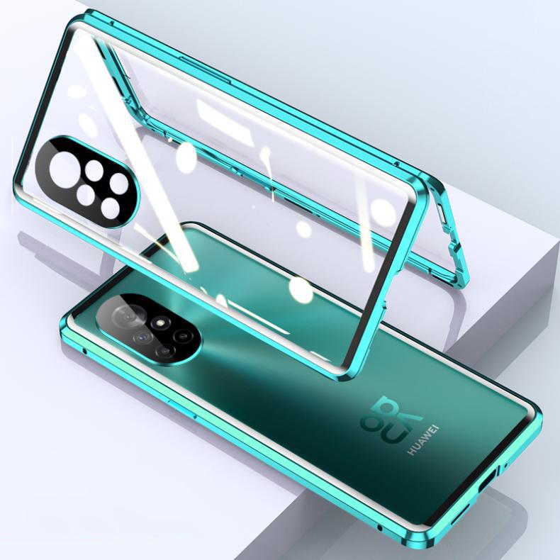 360 Двусторонняя магнитная стеклянная чехол-книжка для Huawei Nova 6 SE 7i 7 Pro 8 9 SE Чехол Nova 11 9 10 12 Pro С защитой объектива камеры