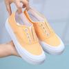 2024 Summer Newest Canvas Shoes Women'S Flat Shoes Breathable Upper Multi Color Optional Women'S Shoes35-40