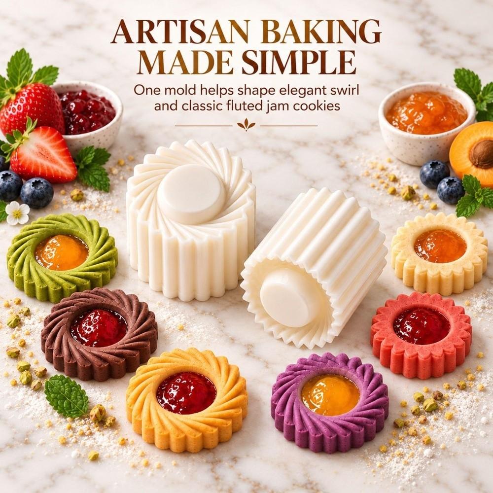 1/2pcs Detachable Christmas Tree Pastry Mold Non-Stick Cookie Stamp Moulds Kitchen Craft