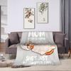 Funny Cat She is just Resting Her Eyes Warm Blanket  Pattern Travel Car Throw Blanket Home Decor Flannel Bedspread Sofa Cover