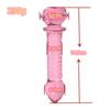 Anal masturbation Glass anal plug pink Four beads pull bead Rose 3.5cm BDSM SM Sex Toys unisex Gay' Anal Expansion Massage Thread
