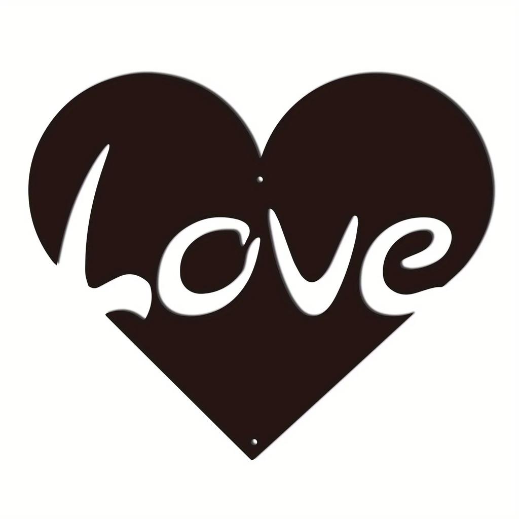 Love Metal Wall Art Элегантный металлический настенный знак Стильный настенный знак для офиса, детской и спальни | Вдохновляющий декор с цитатой