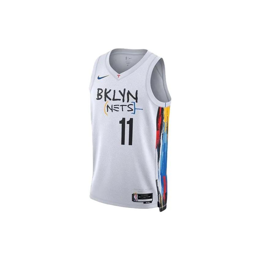 Nike Brooklyn Nets Basketball Jersey Unisex White (Unisex) Basketball Jerseys DO9585 103