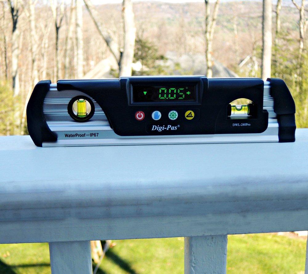 Водонепроницаемый цифровой уровень 200 мм DWL280Pro Digi-Pas 0,05°
