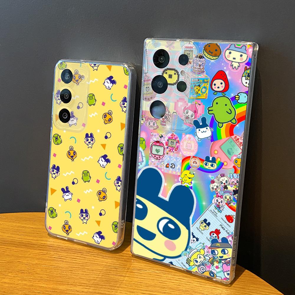 Cute Game T-Tamagotchis Phone Case Silicone For Samsung S30,23,21,22,20 FE lite,S10,9,PIus Note20ultra Soft Transparent