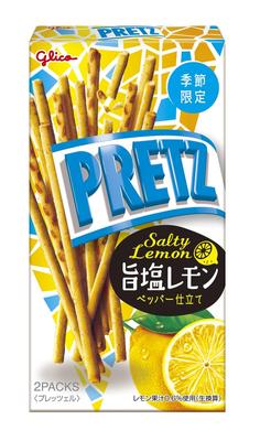 Ezaki Glico Pretz Snack Кондитерские изделия Pretzel Сладости Сладости Снэк в индивидуальной упаковке 47 г x 10 штук (Соленый лимон)