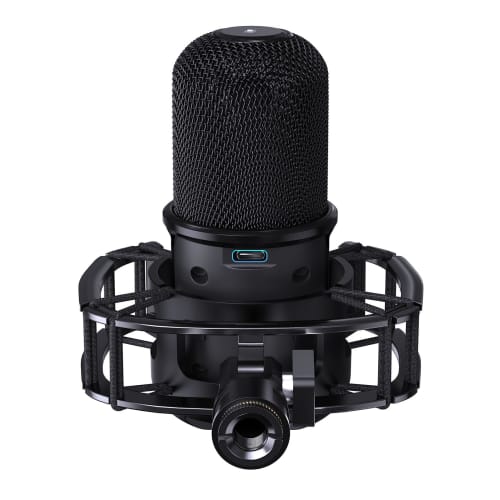 Etour Hyperx SoloCast Compatible Microphone Shock Mount with Pop Filter, Noise Reduction, 1/4" & 3/8" Screw Adapters, 2-Year Manufacturer's Warranty,