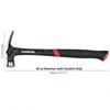 STARWORK TRUE MECHANIC? 22oz One-Piece Nail Puller, Rip Claw Hammer, Ergonomic Handle, Professional Woodworking Hammer