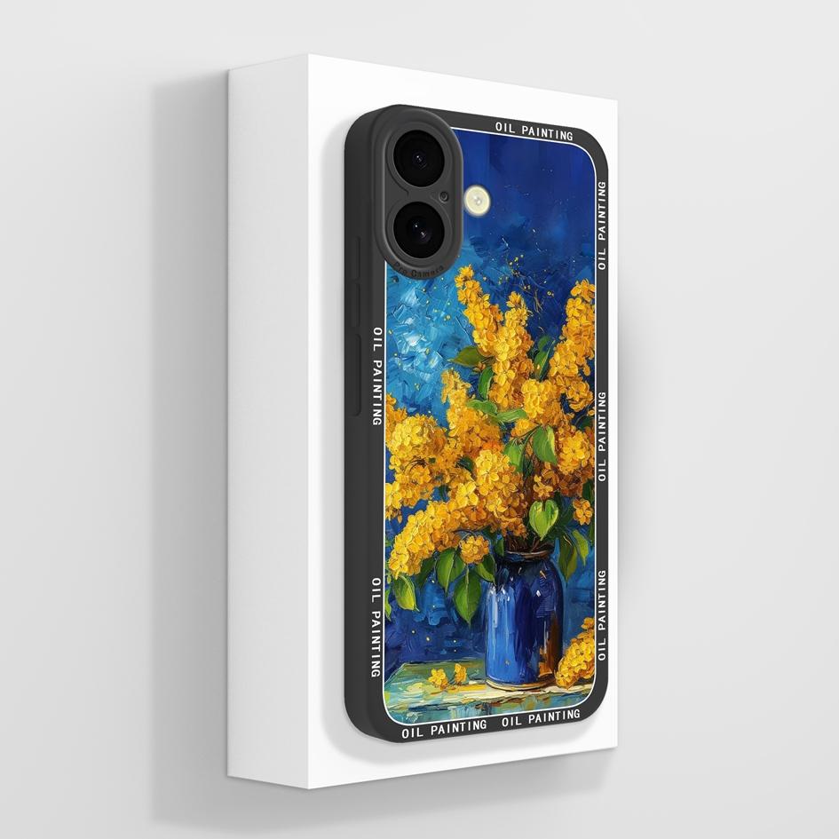 Для iPhone 13 14 15 16 16e Pro Max Plus Mini чехол для телефона с красивым узором в виде цветка и бабочки мягкий жидкий силикон противоударный защитный чехол для iPhone
