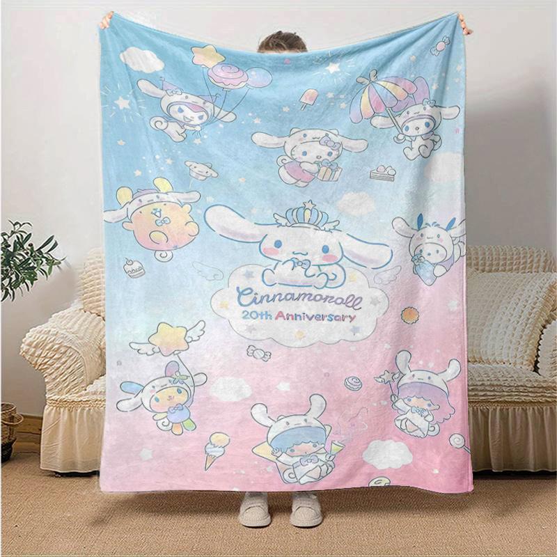1pc Celebrating 20 Years of Sweet Adventures Throw Blanket, Cute Design for Home Decor, Gift Idea, Living Room, Travel, Camping, Car Blankets, Beach,