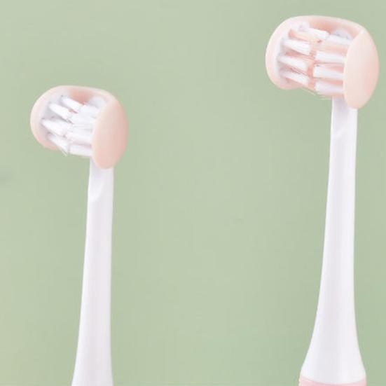 Детская зубная щетка Удобная ручка U-образного типа Безопасный компактный креативный инструмент для ухода за полостью рта Прочная трехсторонняя детская зубная щетка