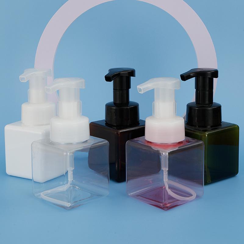 250ml Square PETG Foaming Bottle for Facial Cleanser and Hand Soap