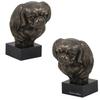 Tibetan Spaniel - Dog Statue, Bust On Stone Base, Sculpture, Trophy for Dog Show by Brand