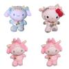 Adorable Kuromi My Melody Zodiac Cow Plush Toy Keychain With Cinnamonroll Pendants Xmas Gift