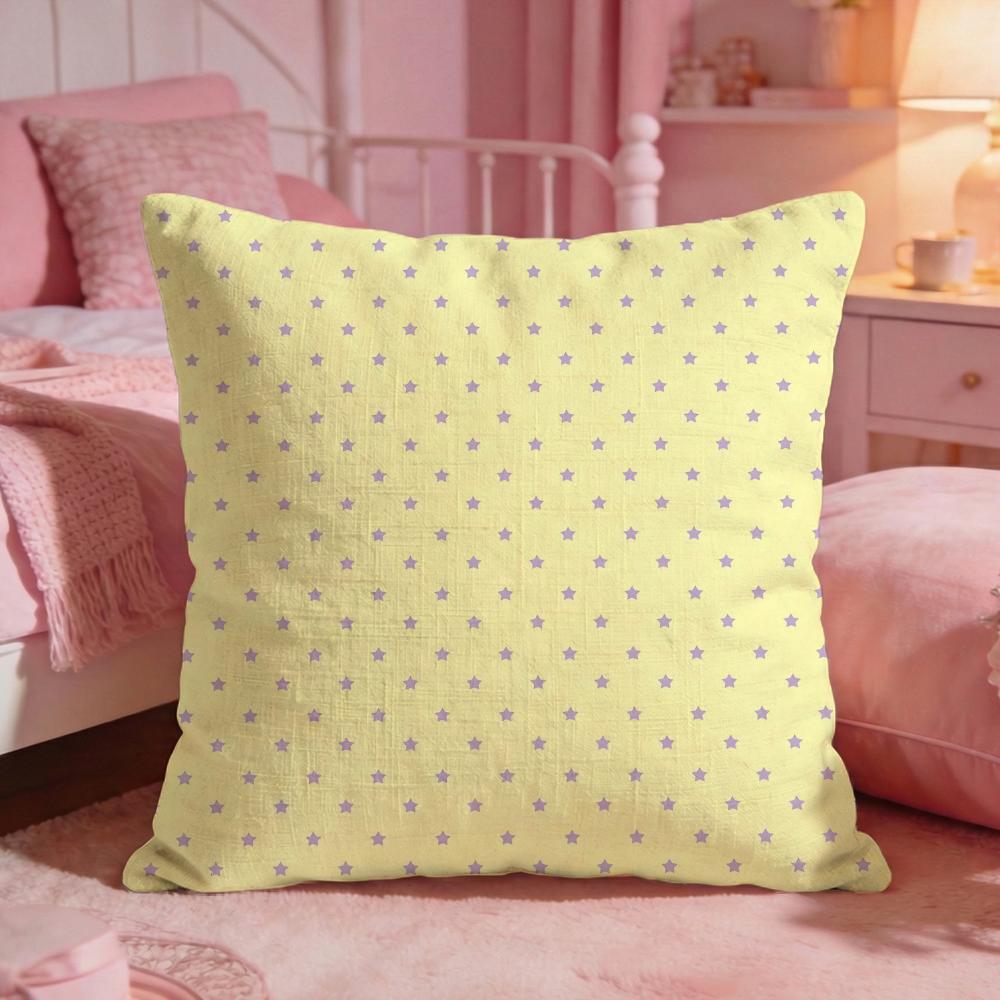 Shining SStar BackgroundS Cushion Cover Premium Comfort Reversible Pillow Cove Two in One Design for Any Room  Car Interior
