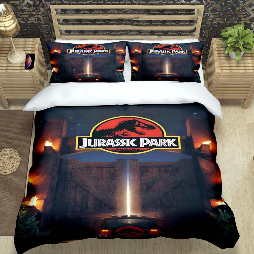 2025 Fashion Dinosaur J-Jurassic Park Print Bedding Sets Bed Supplies Set Duvet Cover Bed Comforter Set Bedding Set Luxury Gift
