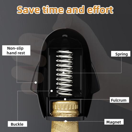 Открывалка для бутылок Магнитный штопор для пива и вина Милый штопор в форме пингвина Креативный барный инструмент для бутылок колы, пива, газировки