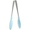 Endo Shoji Commercial Antibacterial Heat-Resistant Colorful Tongs, Ice Blue, Stainless Steel Metal, 66 Nylon Tips, Glass Fiber (with Antibacterial Age