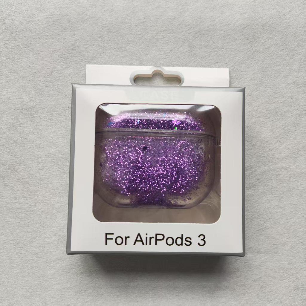 Трендовый защитный чехол с переливающимся песком для Apple AirPods 4/3/Pro2