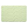 Thickened Solid Color Bathroom Absorbent Floor Mat with Wave Pattern for Household Use, Anti Slip Door Mat for Bathroom, Toilet Door Mat