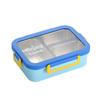 Rectangular Shape Rectangular Lunch Box Divided Grids Stainless Steel Food Container  for School