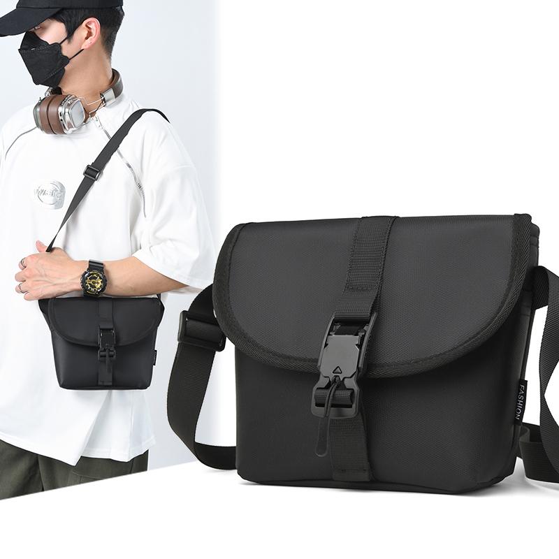 Мужская сумка через плечо с магнитной пряжкой, сумка на плечо, пригородная сумка, маленькая квадратная сумка