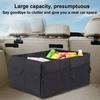 Car Backup Organizer Capacity Foldable Large Handle Widened Access Multi-grid Convenient Car Trunk