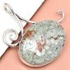 Американская яшма Драгоценный камень Ручной работы Женский Унисекс Серебряный Ювелирный Кулон 2