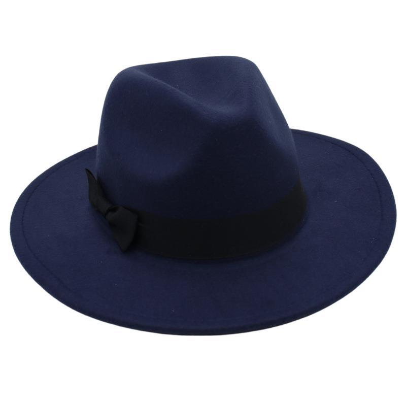 Винтажный цилиндр, бабочка, костюм, джазовая шляпа, мужская и женская, иностранная фетровая шляпа, шляпа Хепберн из твида