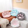Armchair Seat Cat Paw Cushion for Office Dining Chair Desk Seat Backrest Pillow Office Seats Massage Cat Plush Cartoons Cushion