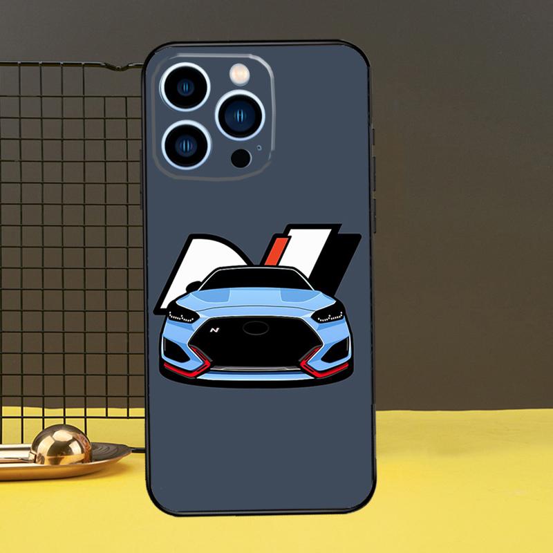 Чехол для телефона I30N Blue Cars для iPhone 13 12 14 11 15 Pro Max Plus Mini 7 8 SE 2020 2022 X XR XS Max