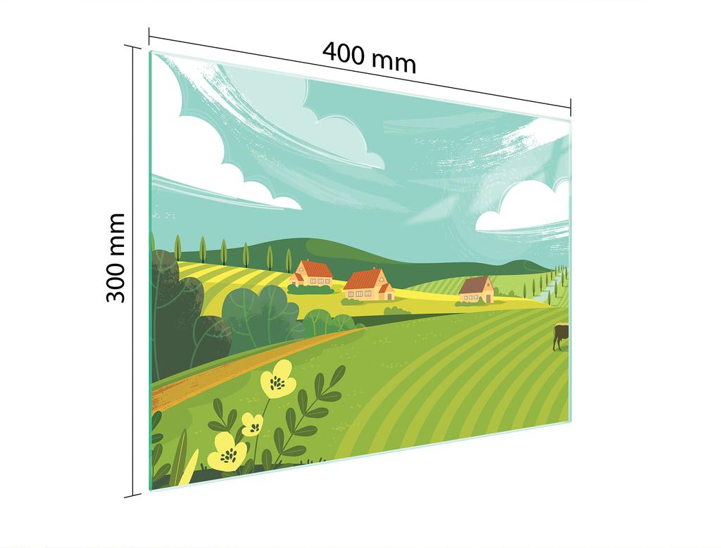 SZKLANA DESKA DO KROJENIA 40x30 WIEŚ
