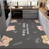 Кухонный коврик из диатомита, нескользящий, маслостойкий, водопоглощающий, легко моющийся, не требующий стирки, пятностойкий, водонепроницаемый, ковровое покрытие от стены до стены