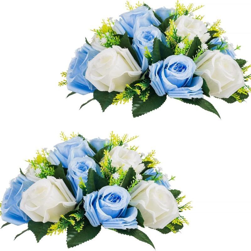 Simulation Flower Wedding Series Guide Ornament Dining Table Fake Flower Living Room Hotel Turntable Middle Desktop Decoration Flower